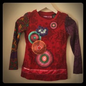 Desigual long sleeve graphic shirt